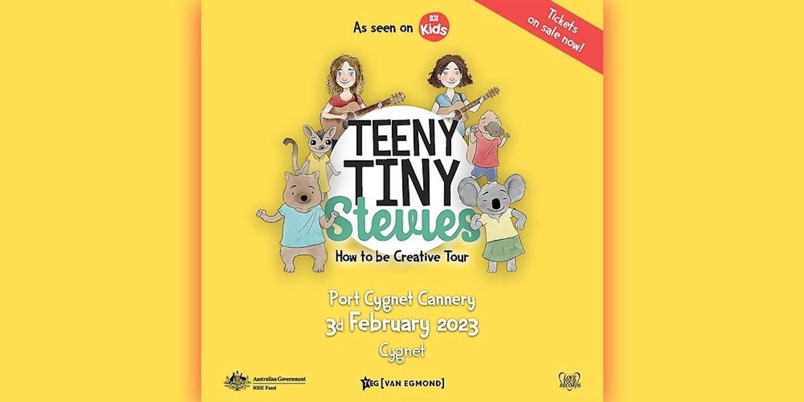 Banner image for Teeny Tiny Stevies 'How to be Creative' Tour | Cygnet