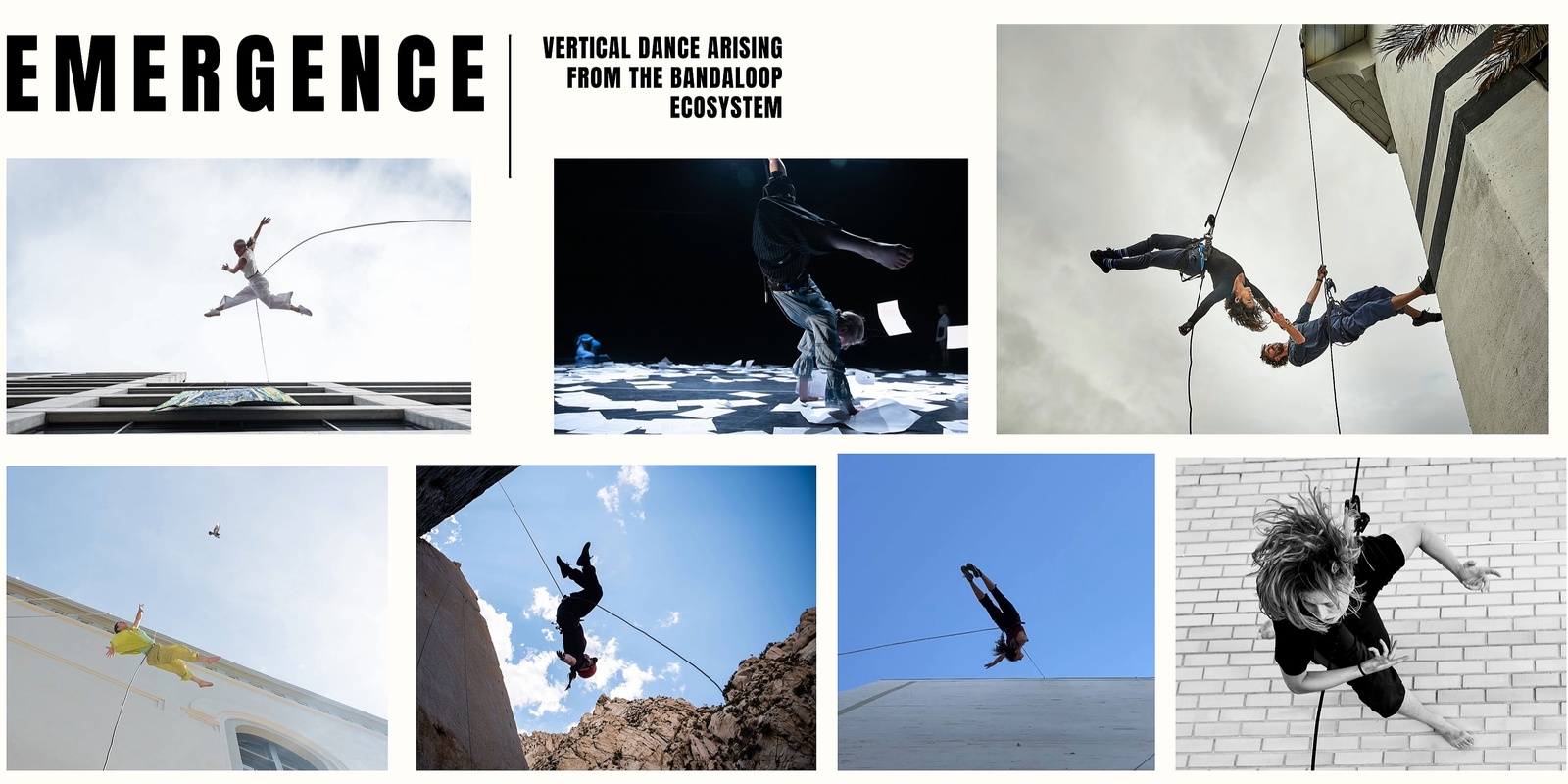 Banner image for Emergence: Vertical Dance Arising from the BANDALOOP Ecosystem