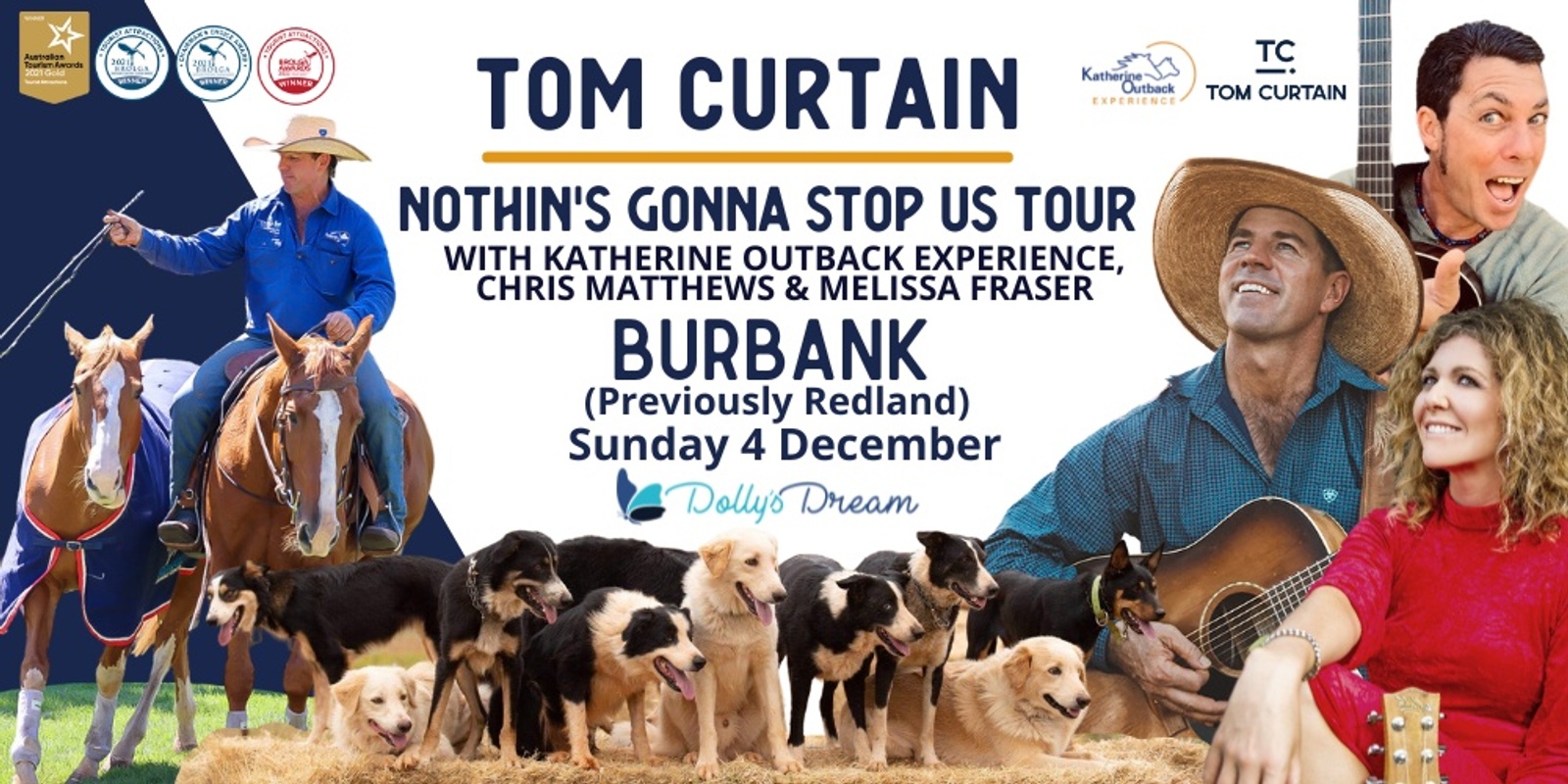 Banner image for Tom Curtain Tour - BURBANK (previously REDLANDS) QLD