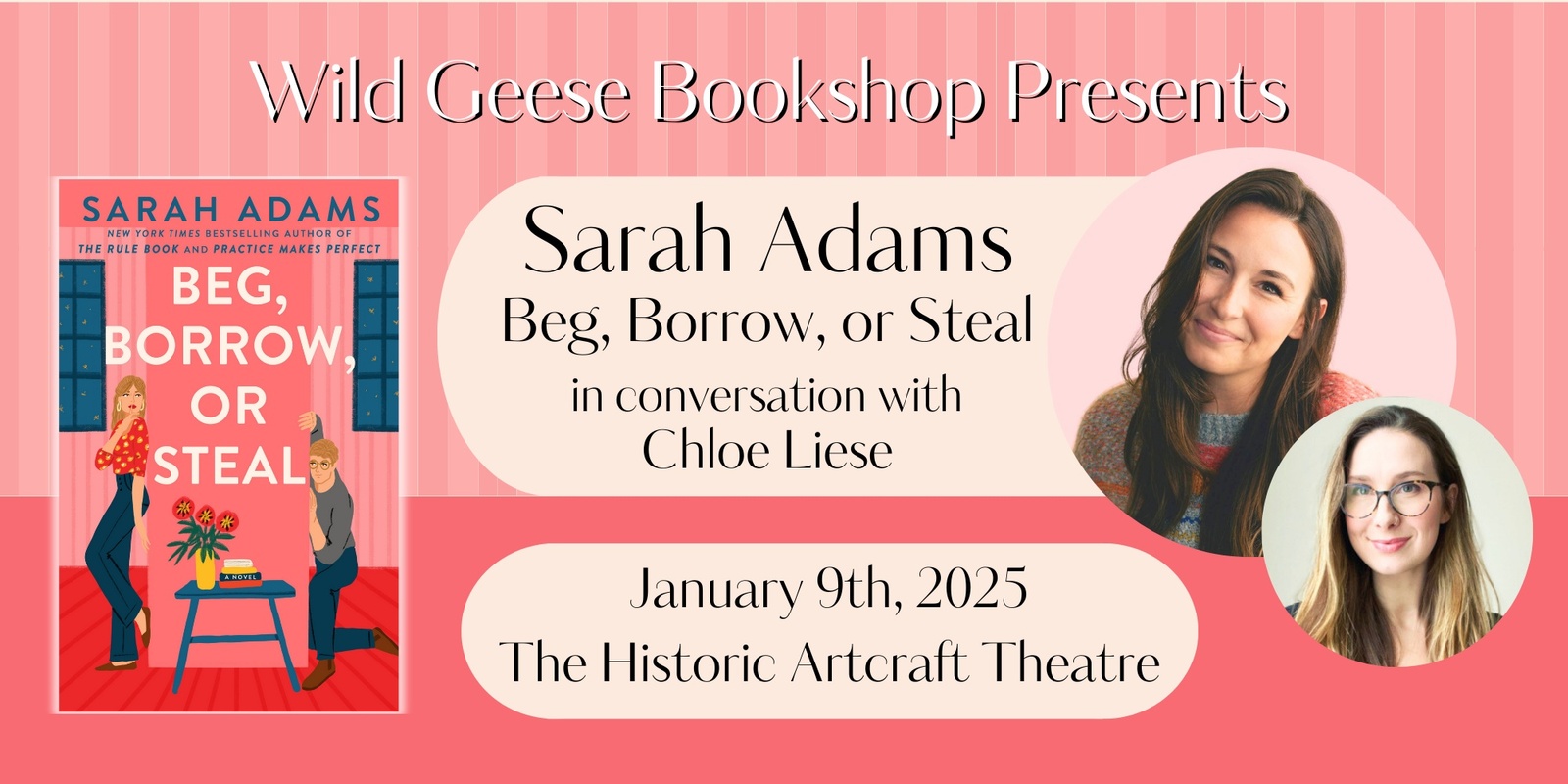 Banner image for Sarah Adams at The Historic Artcraft Theatre