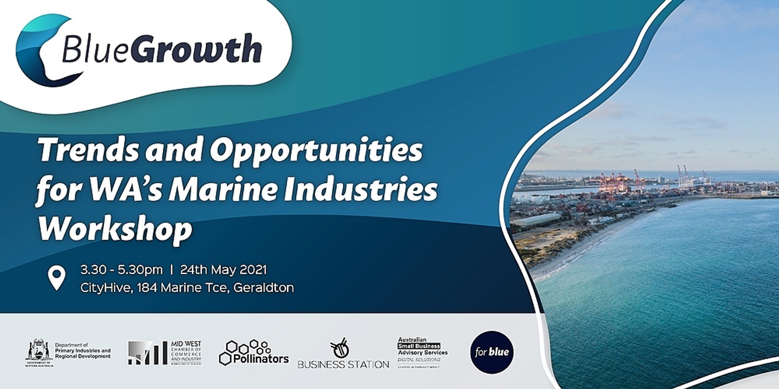 Banner image for Blue Growth - Trends and opportunities for WA's Marine industries - Geraldton