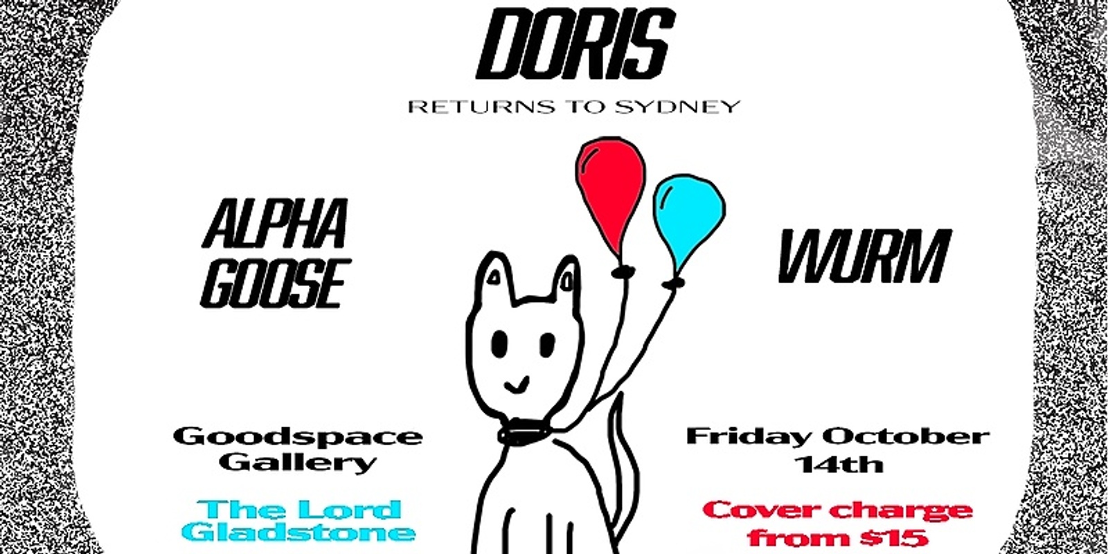 Banner image for Band Night 5 @ Goodspace Gallery ft. Doris, wurm, Alpha Goose, Covert Attention
