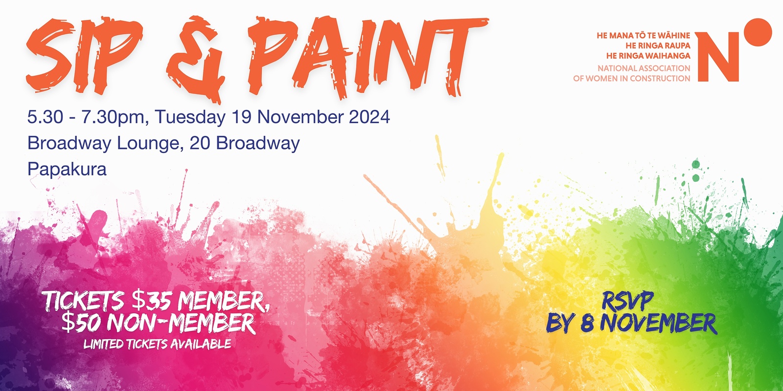 Banner image for NAWIC South Auckland Sip & Paint Event