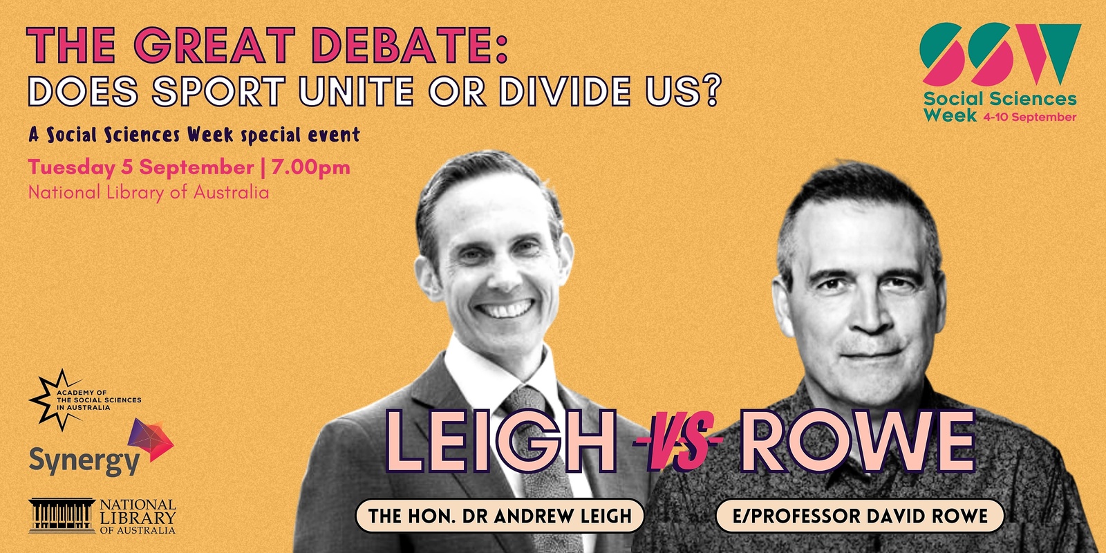 Banner image for The Great Debate: Does sport unite or divide us?
