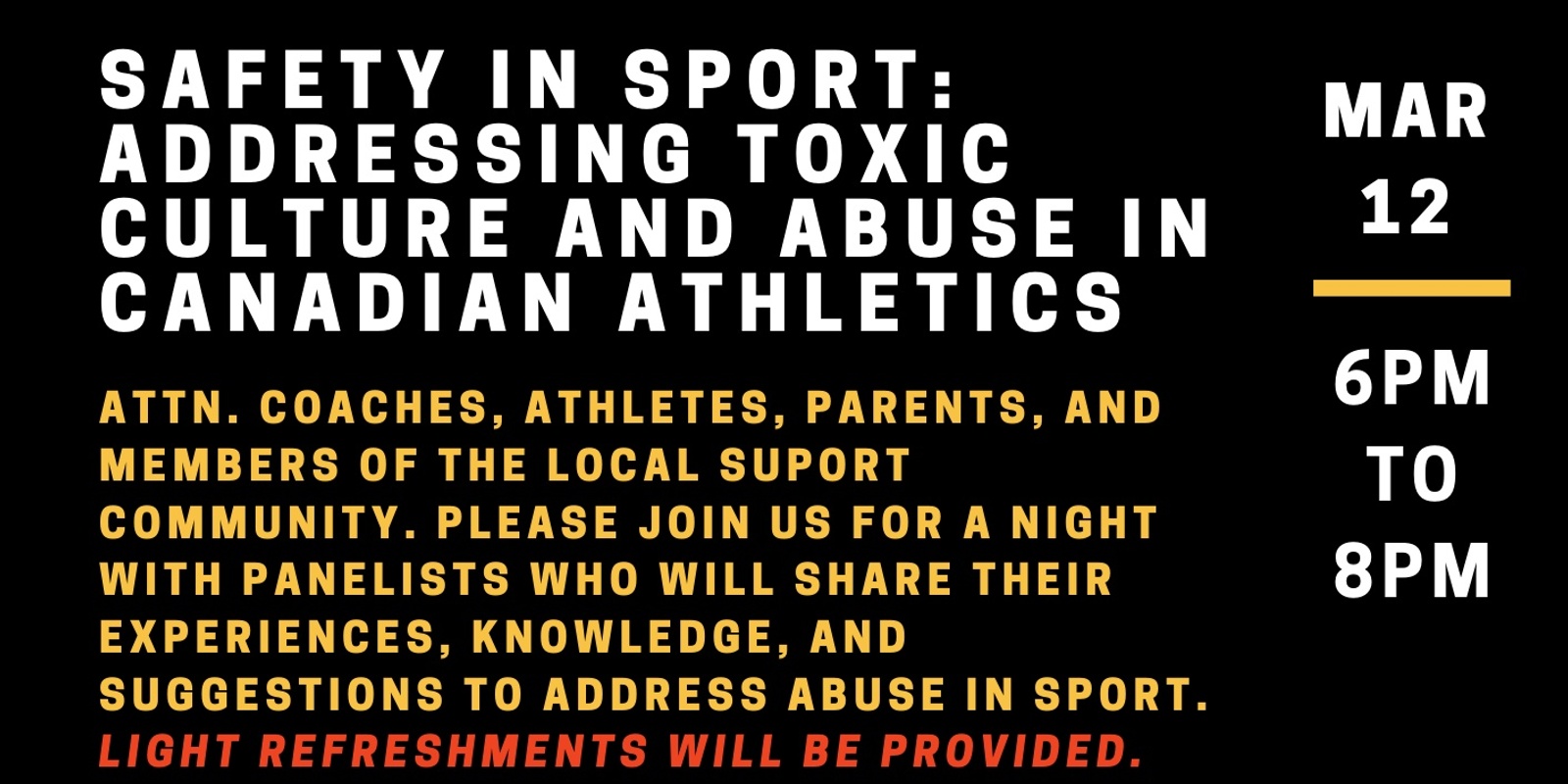 Banner image for Safety in sport: Addressing toxic culture and abuse in Canadian athletics