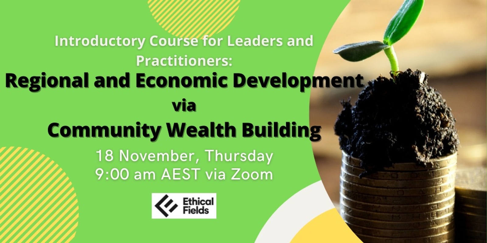Banner image for Introductory Course: Regional and Economic Development via Community Wealth Building (Batch 4)