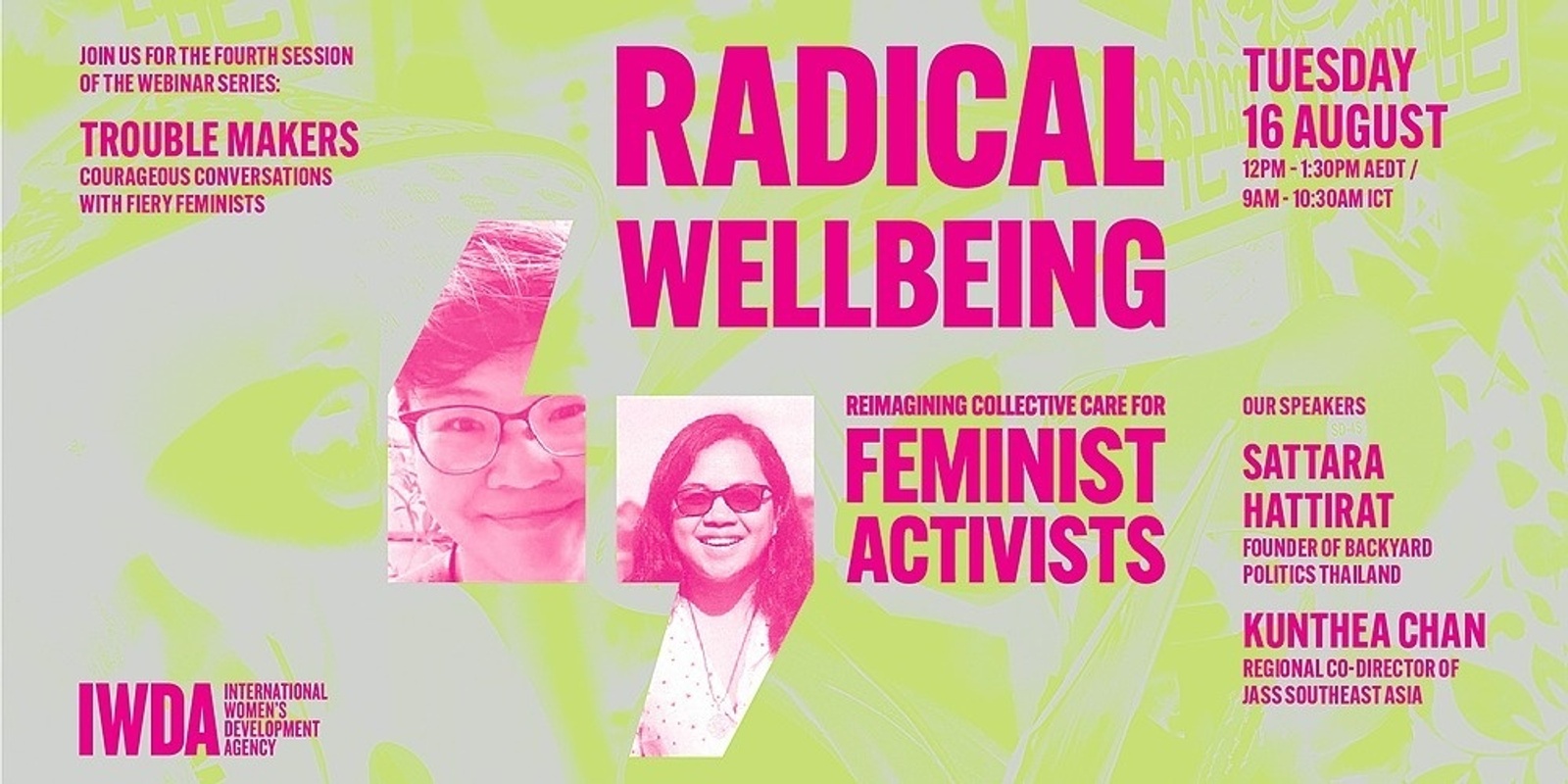 Banner image for Radical Wellbeing: Reimagining Collective Care for Feminist Activists