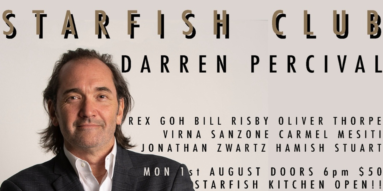 Banner image for Starfish Club Darren Percival 1 August 2022