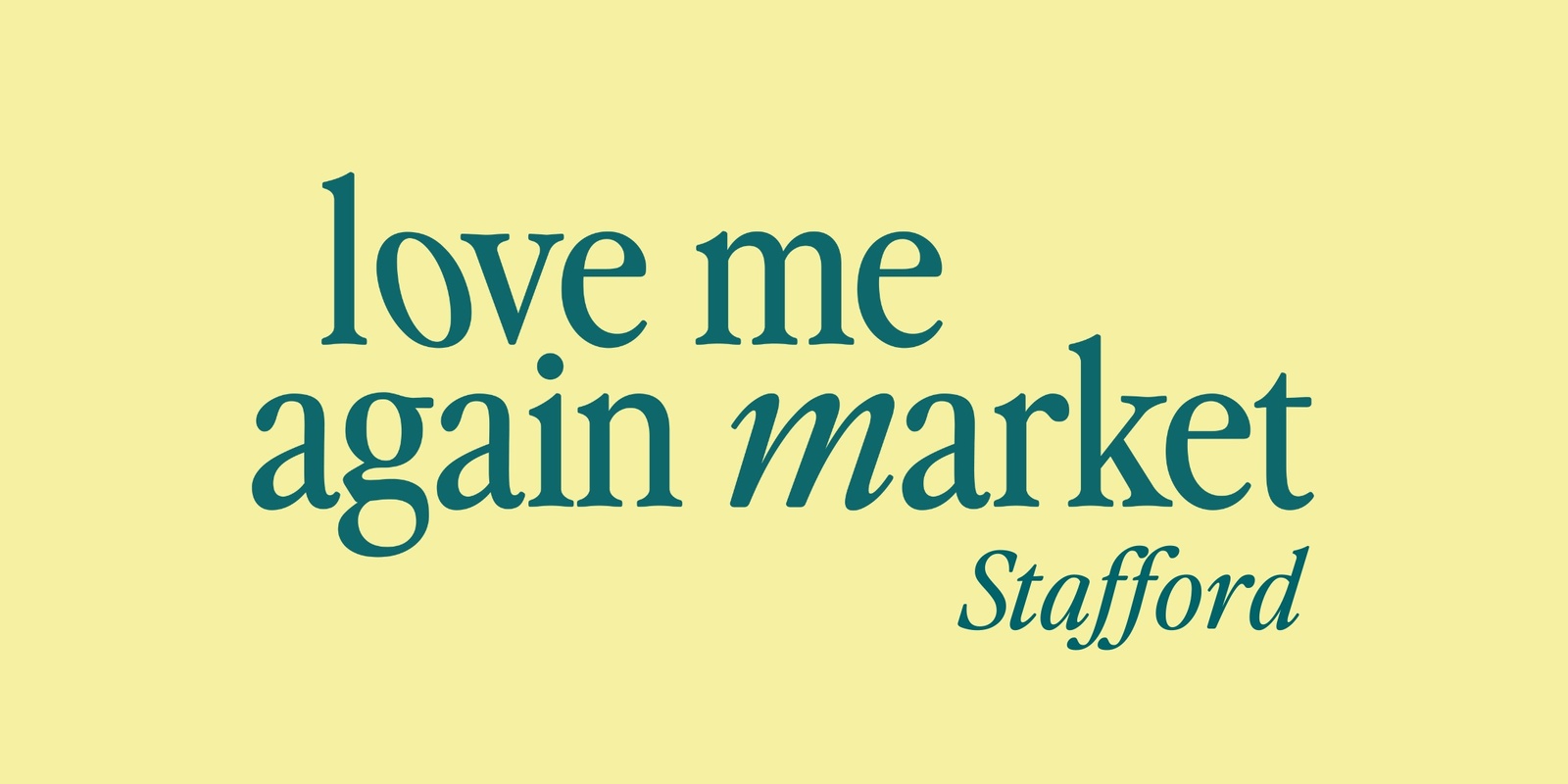 Banner image for Love Me Again Market at The Soul Pantry - Sunday 24 November, 2024