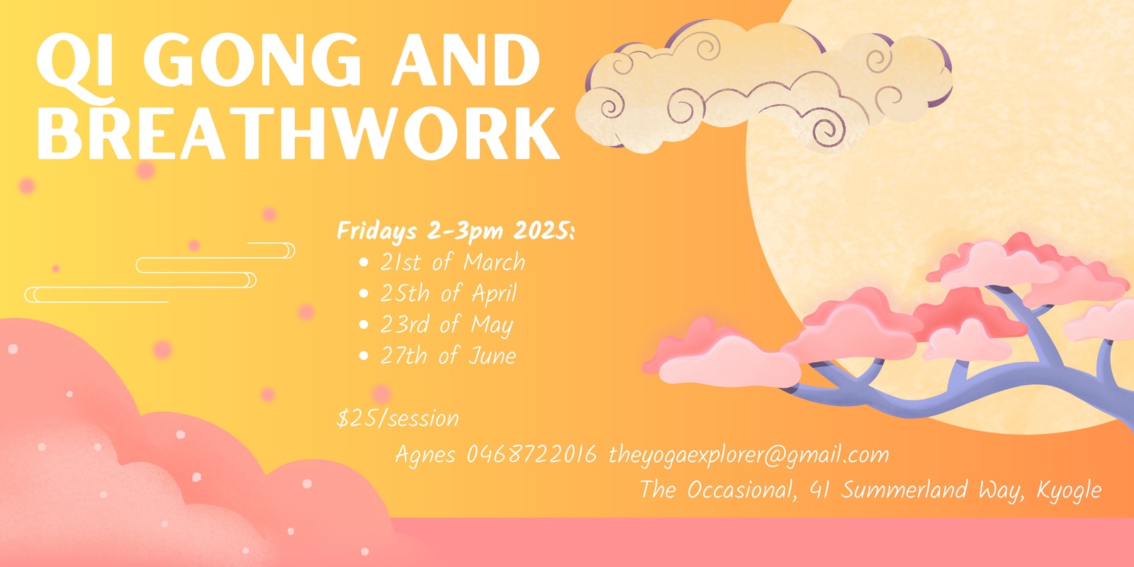 Banner image for Qi Gong and Breathwork in Kyogle!