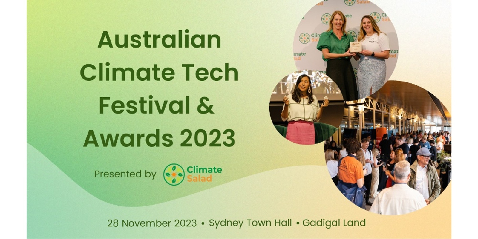 Banner image for Australian Climate Tech Festival & Awards 2023