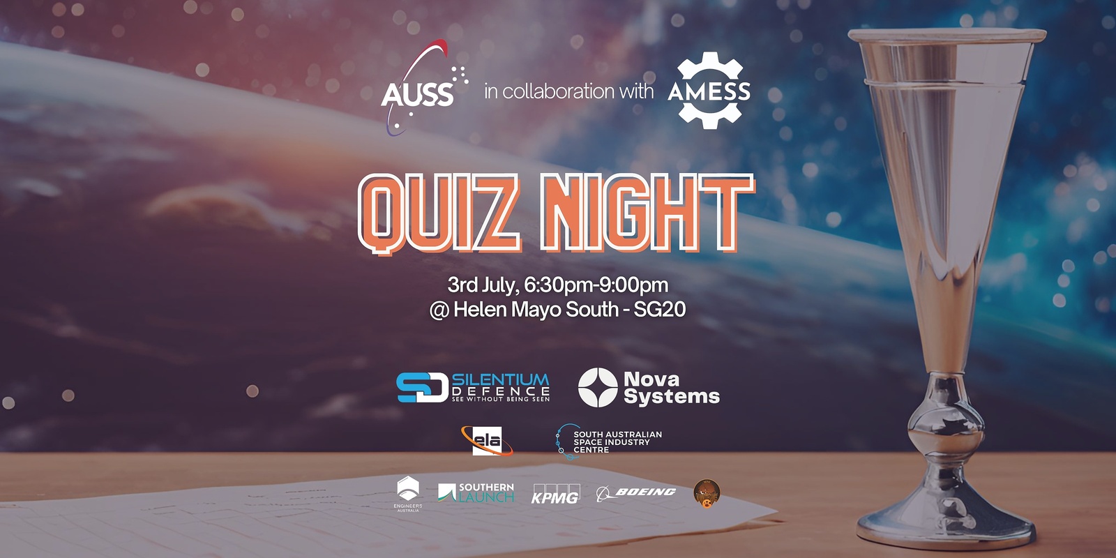 Banner image for AUSS x AMESS Quiz Night