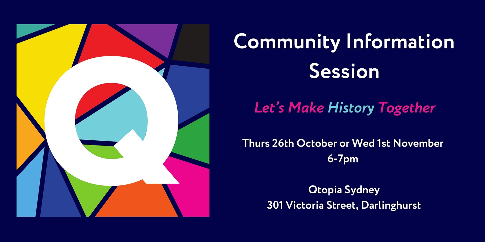 Banner image for Qtopia Sydney Community Information Sessions