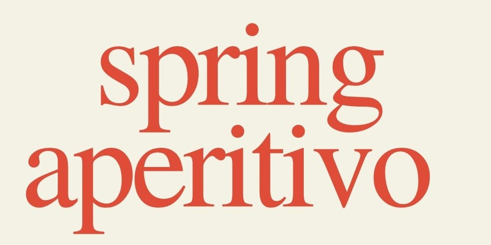 Banner image for Spring Aperitivo