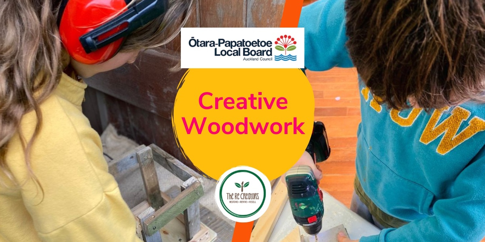 Banner image for Creative Woodwork, Ōtara Library, Monday 8 July, 10.30-12.30pm
