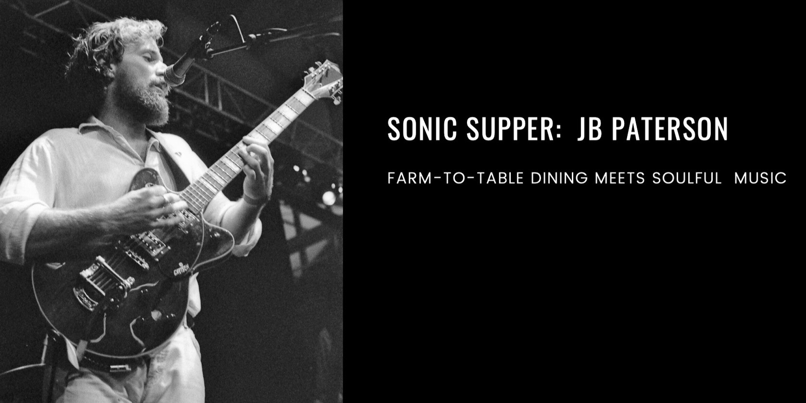 Banner image for Sonic Supper with JB Paterson