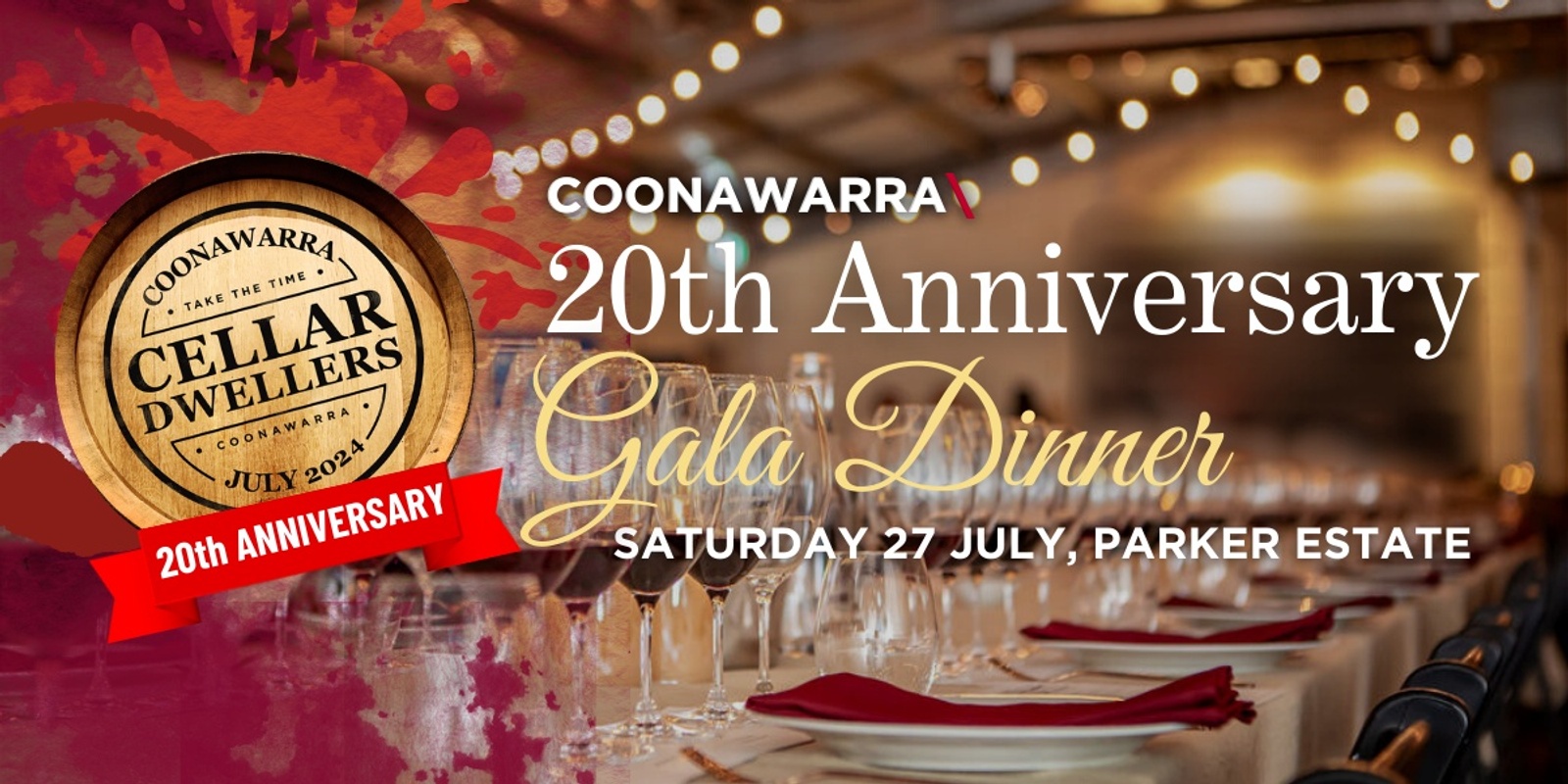 Banner image for CELLAR DWELLERS | 20 Year Anniversary Gala Dinner