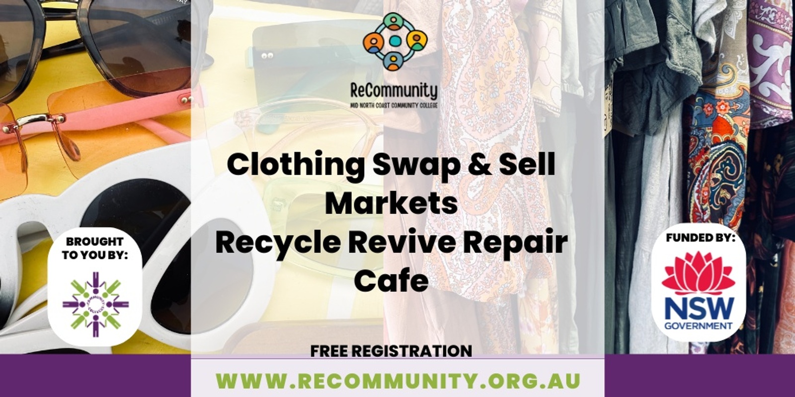 Banner image for Clothing Swap & Sell Markets & Recycle Revive Repair Cafe | PORT MACQUARIE