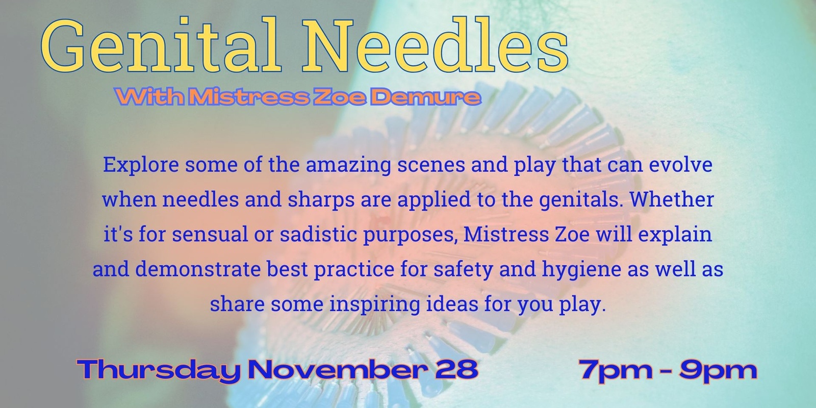 Banner image for Genital Needles