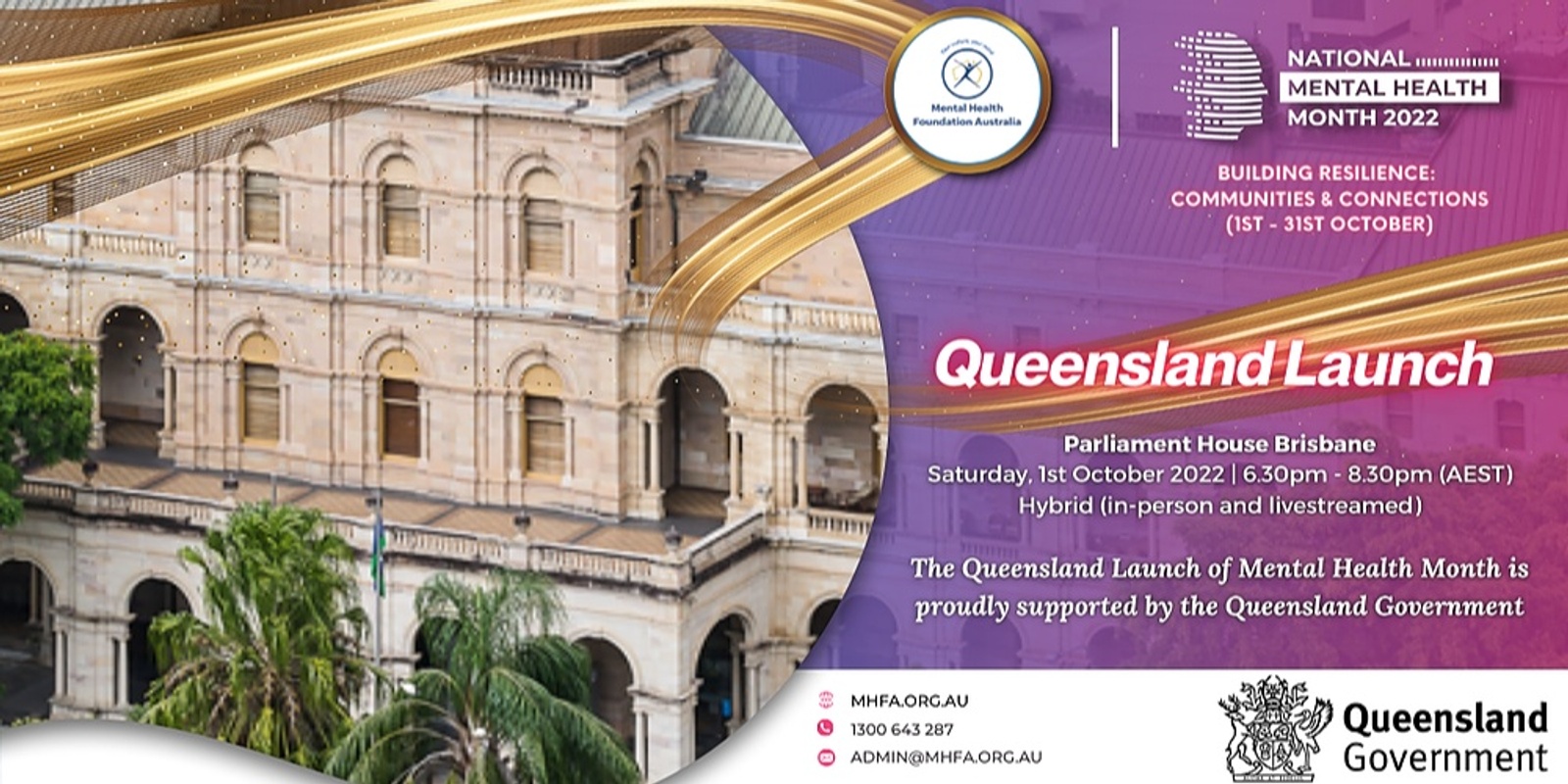 Banner image for Official Launch of National Mental Health Month - QUEENSLAND