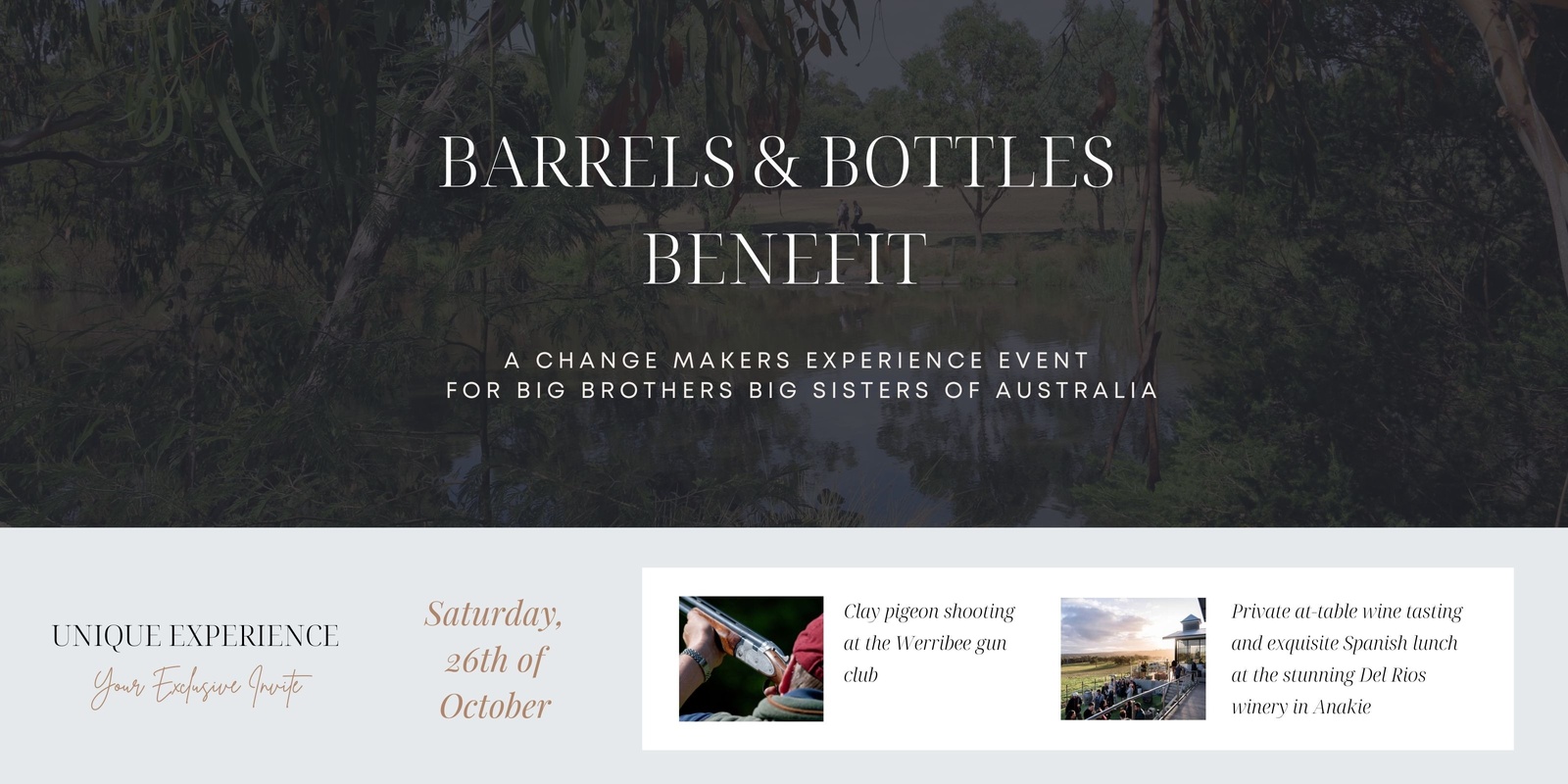 Banner image for Barrels & Bottles Benefit Event 