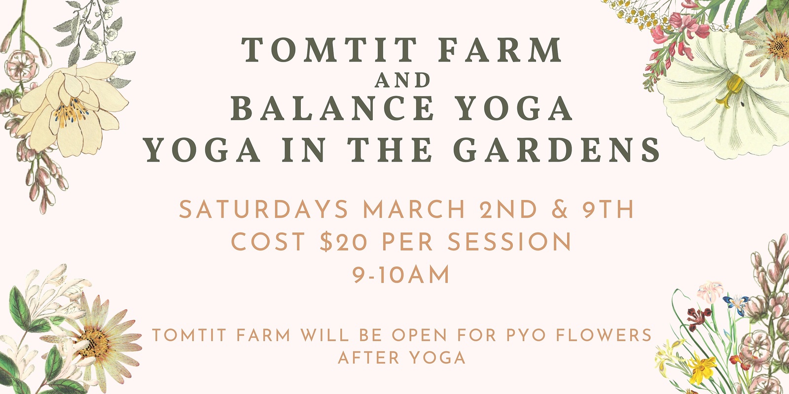 Banner image for Tomtit Farm Yoga in the Gardens 