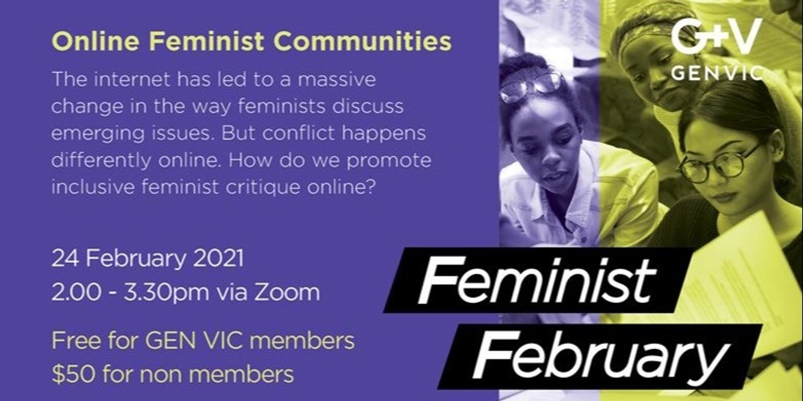 Banner image for Feminist February: Online Feminist Communities