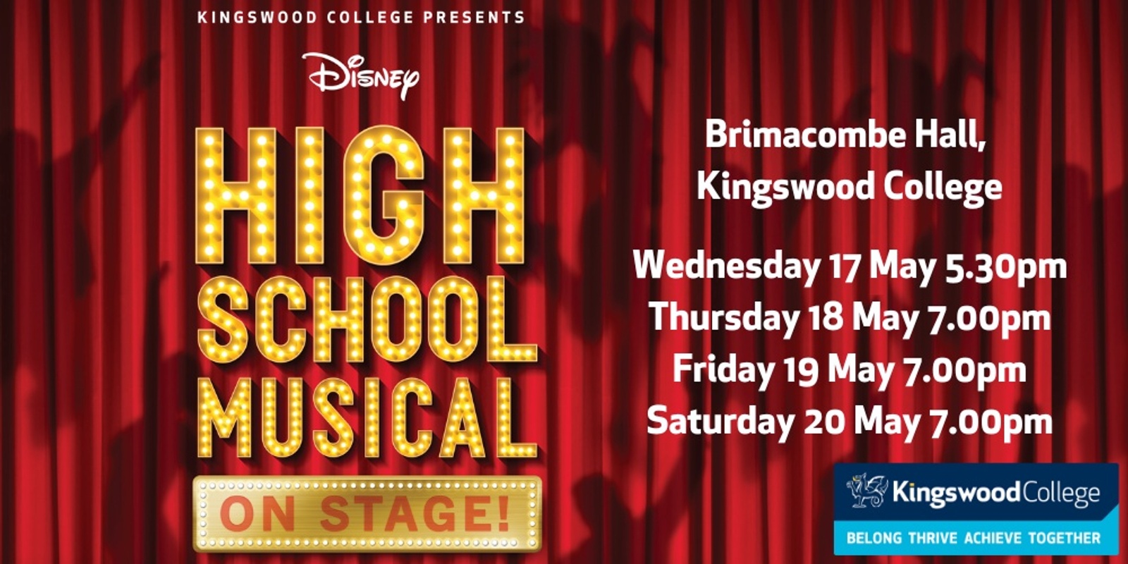 Banner image for Kingswood College presents High School Musical On Stage!