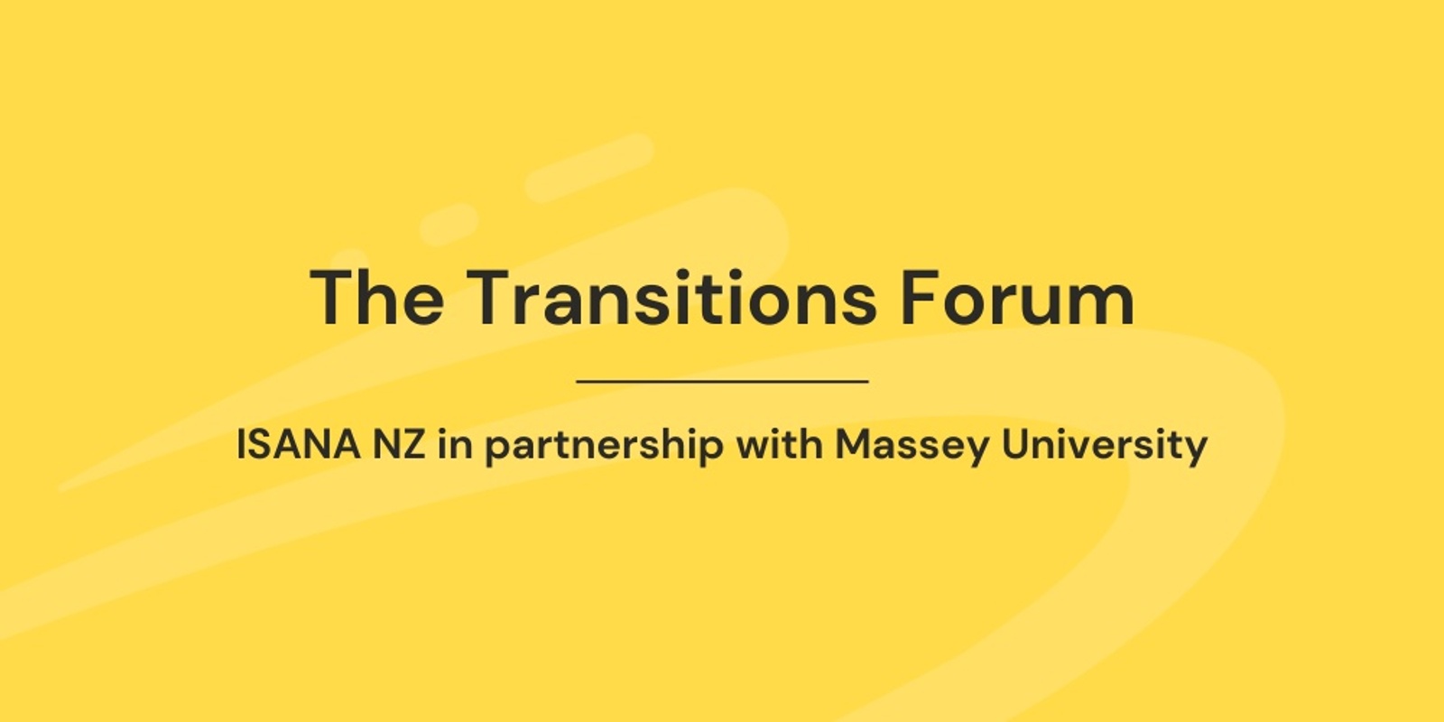 Banner image for The Transitions Forum