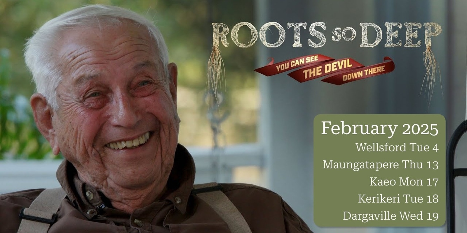 Banner image for Roots So Deep film - Kerikeri - Feb 18