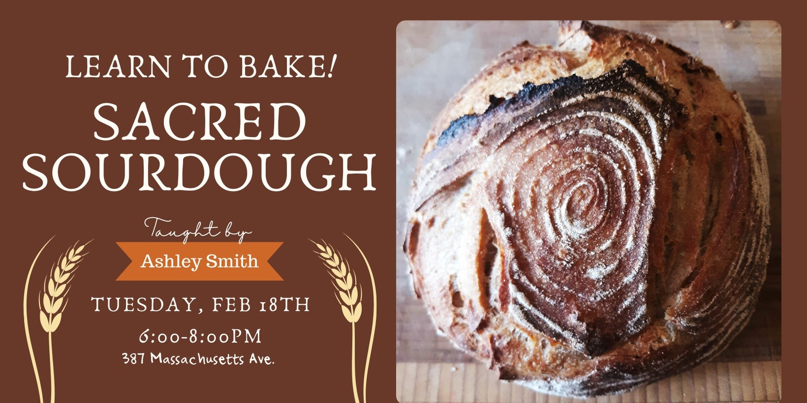 Banner image for Sacred Sourdough Cooking Class 