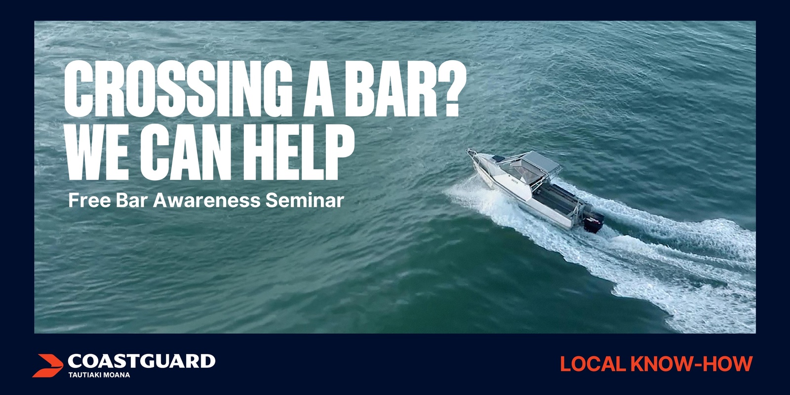 Banner image for Bar Crossing Seminar - Riverton (Riverton bar)