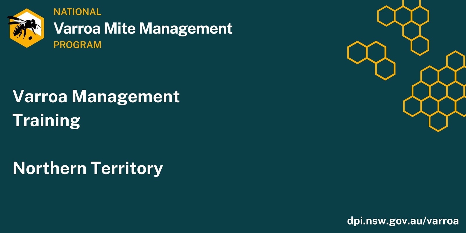 Banner image for Darwin - Varroa Management Training Workshop