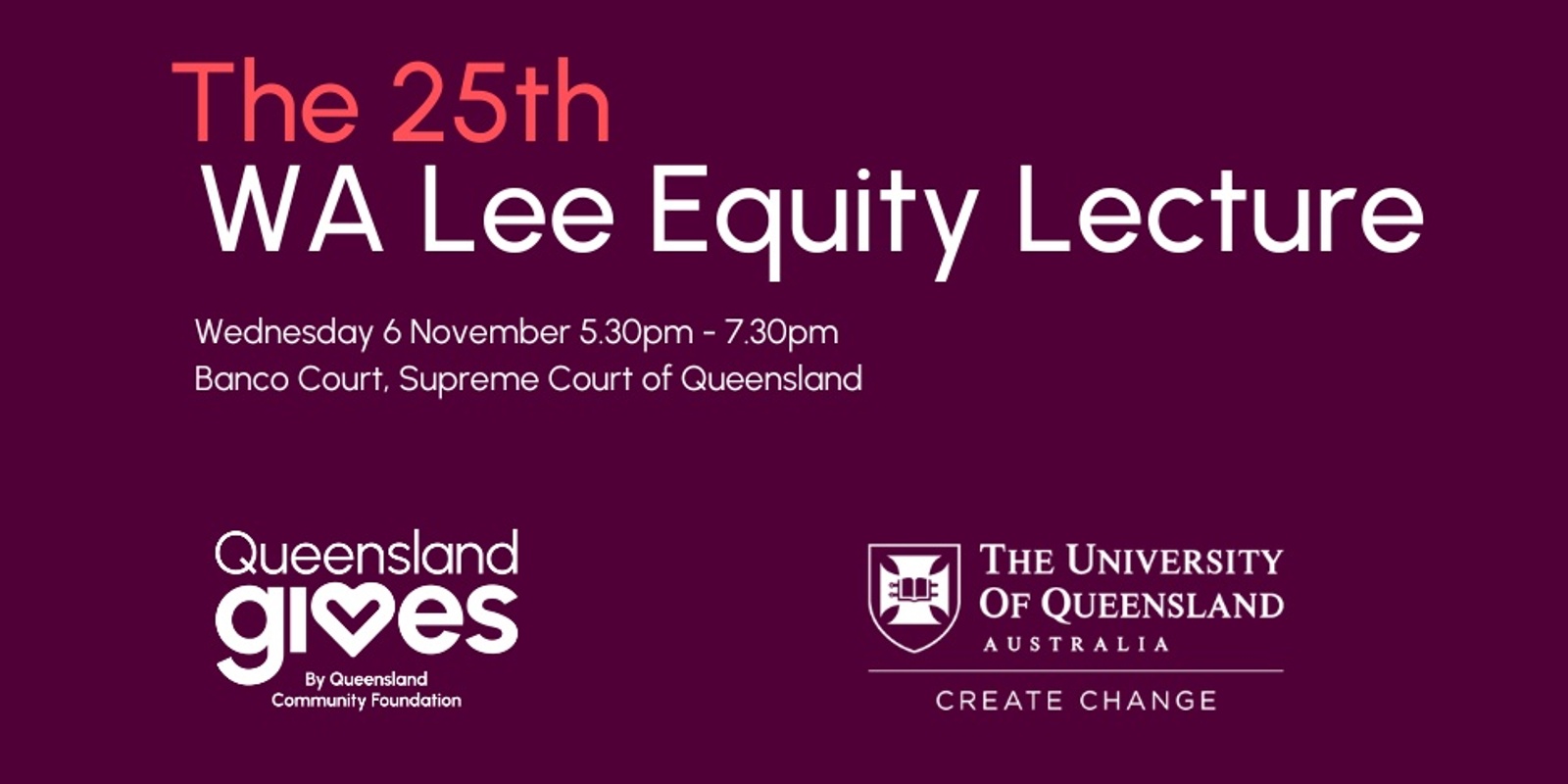 Banner image for WA Lee Equity Lecture 2024