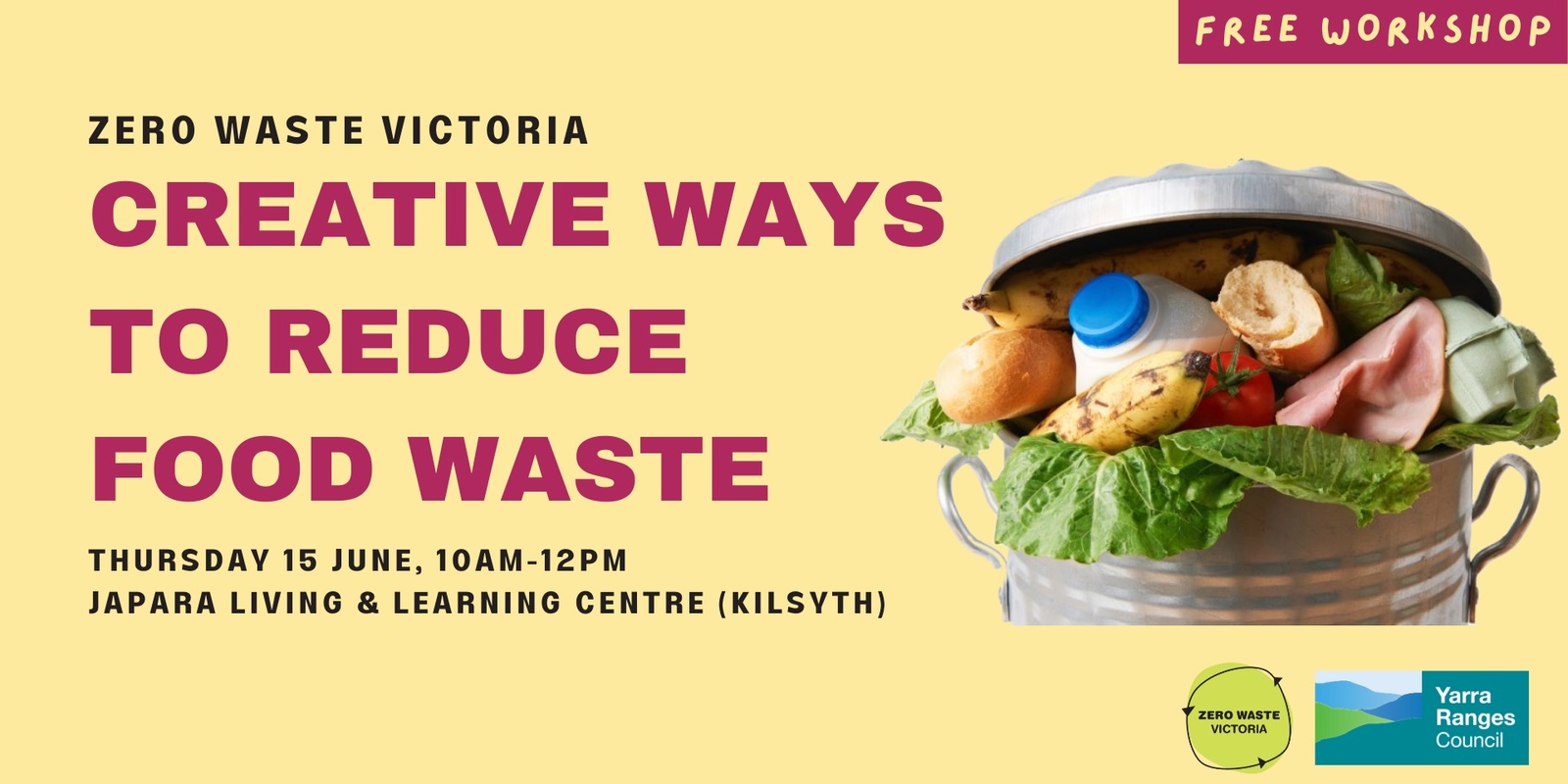 Banner image for Creative Ways to Reduce Food Waste (Kilsyth)