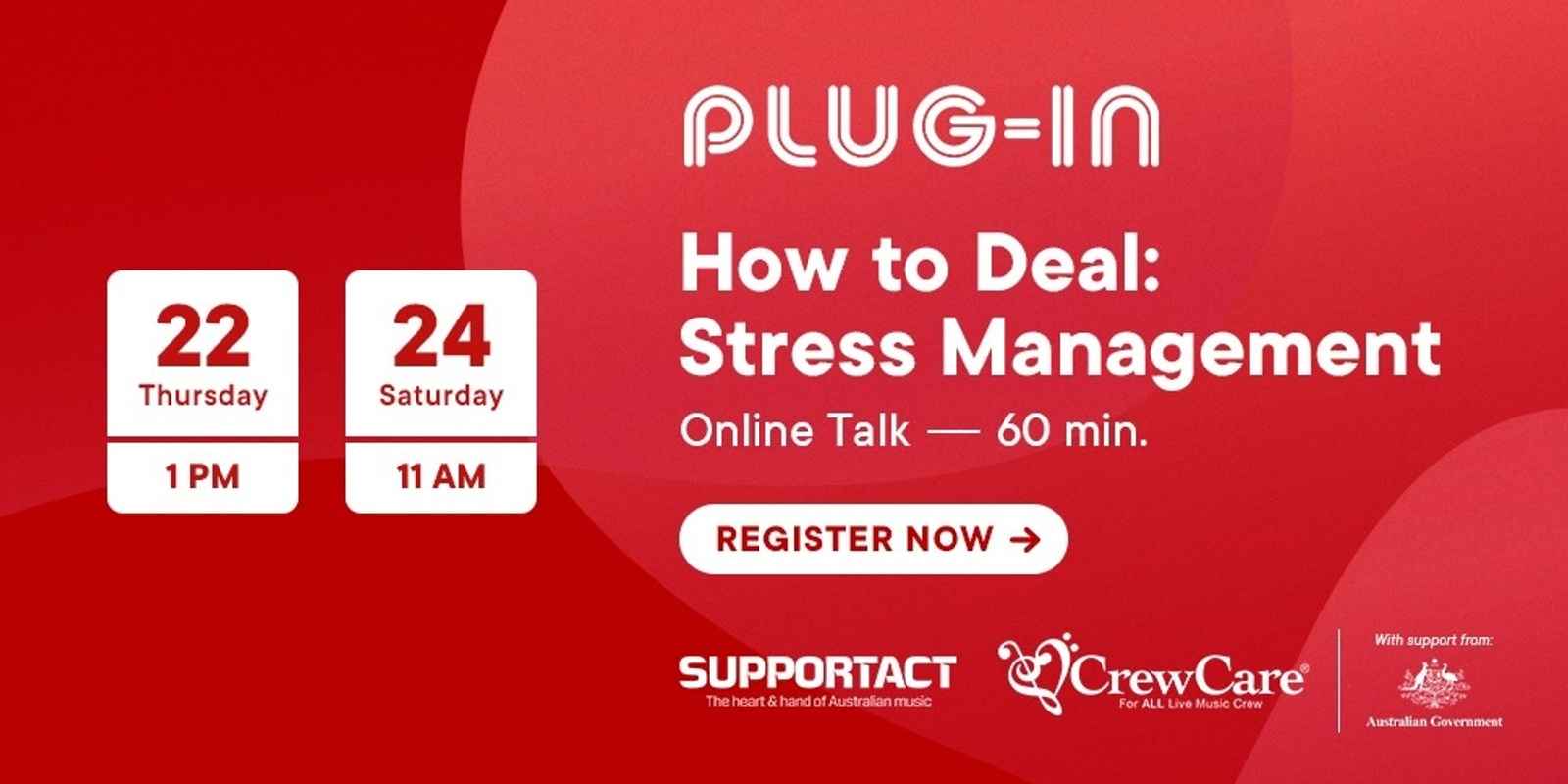 Banner image for WEEK 1 PLUG IN: How to Deal: Stress Management