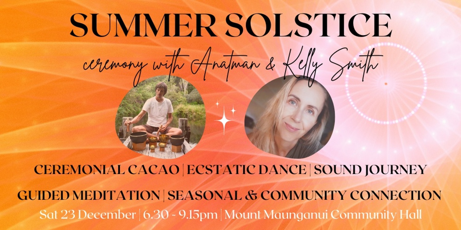 Banner image for SUMMER SOLSTICE CEREMONY with Anatman & Kelly Smith