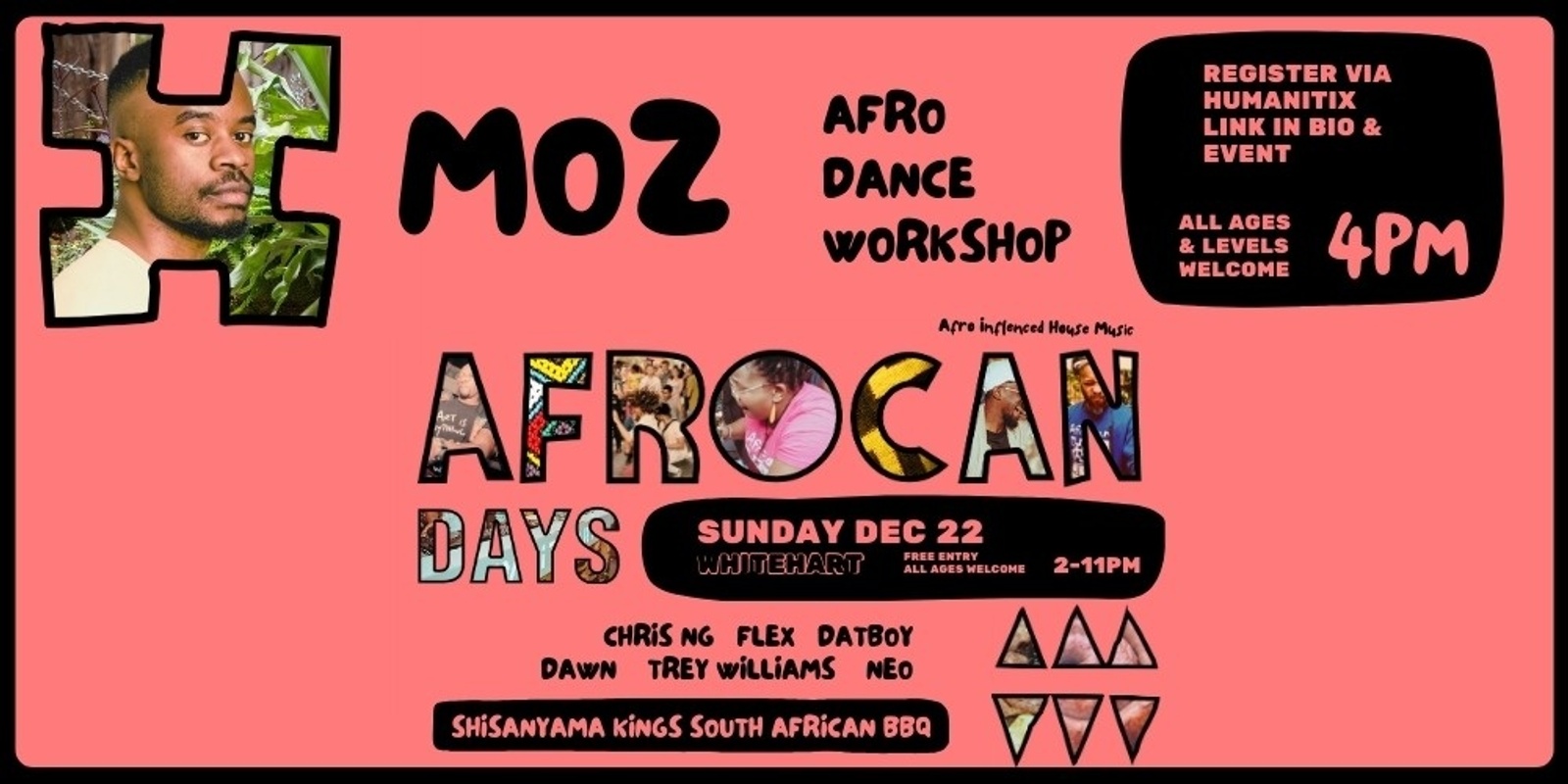 Banner image for Afro Dance Class with Moz at Afrocan Days