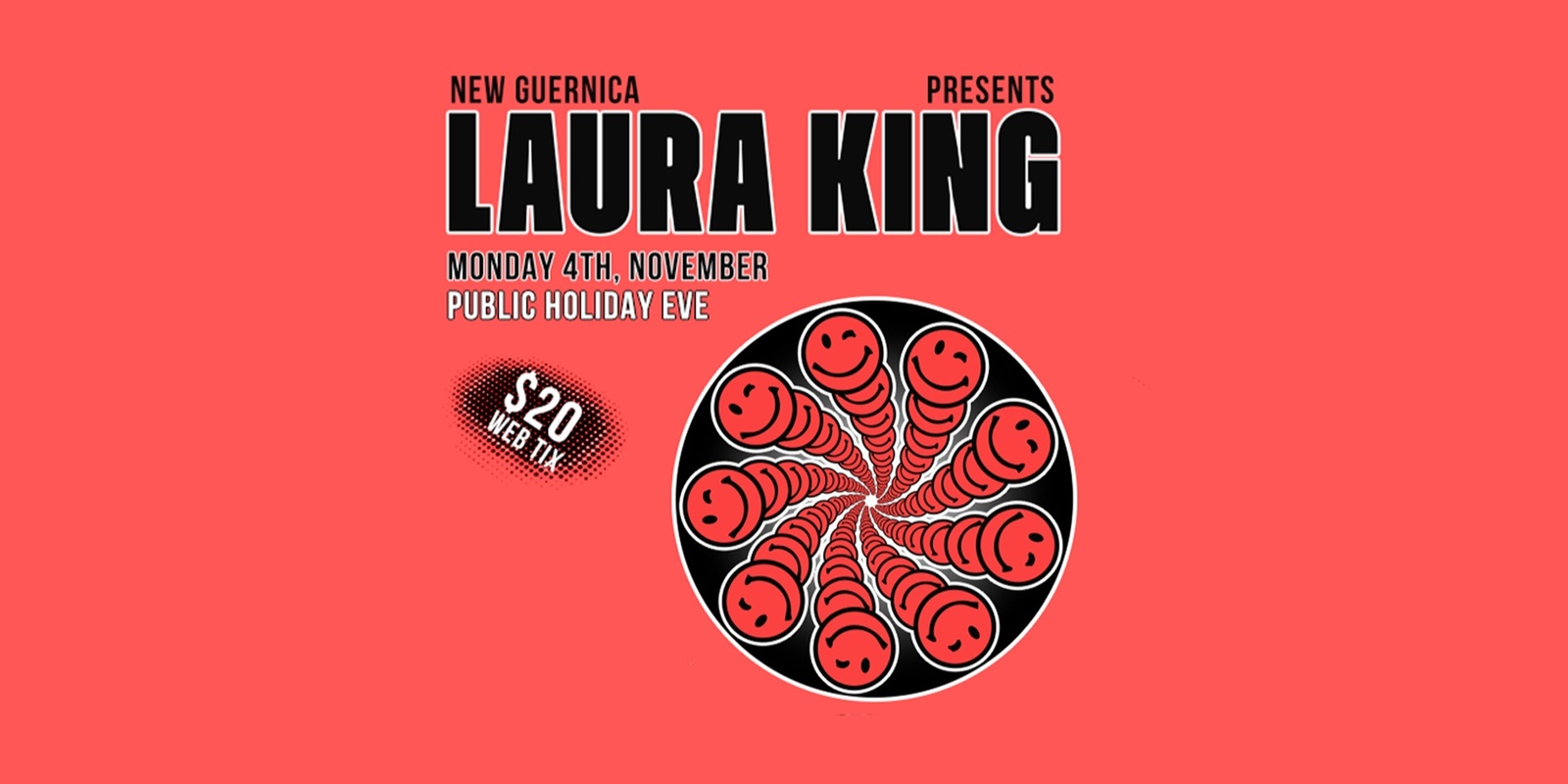 Banner image for LAURA KING: NOVEMBER PUBLIC HOLIDAY EVE! 