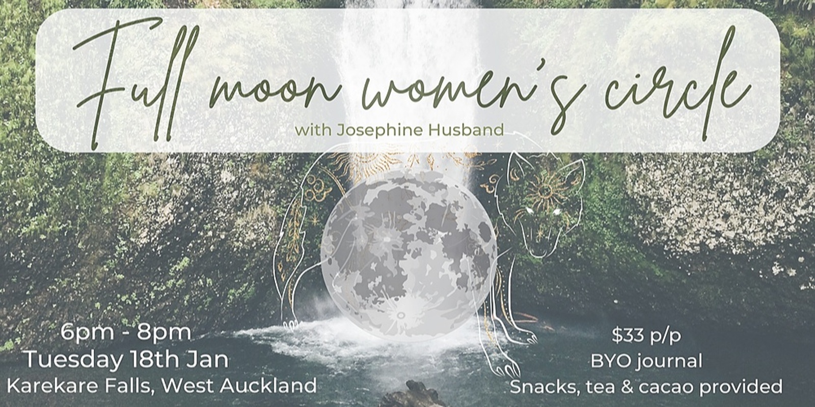 Banner image for Wolf Full Moon Women's Circle 🌕🐺