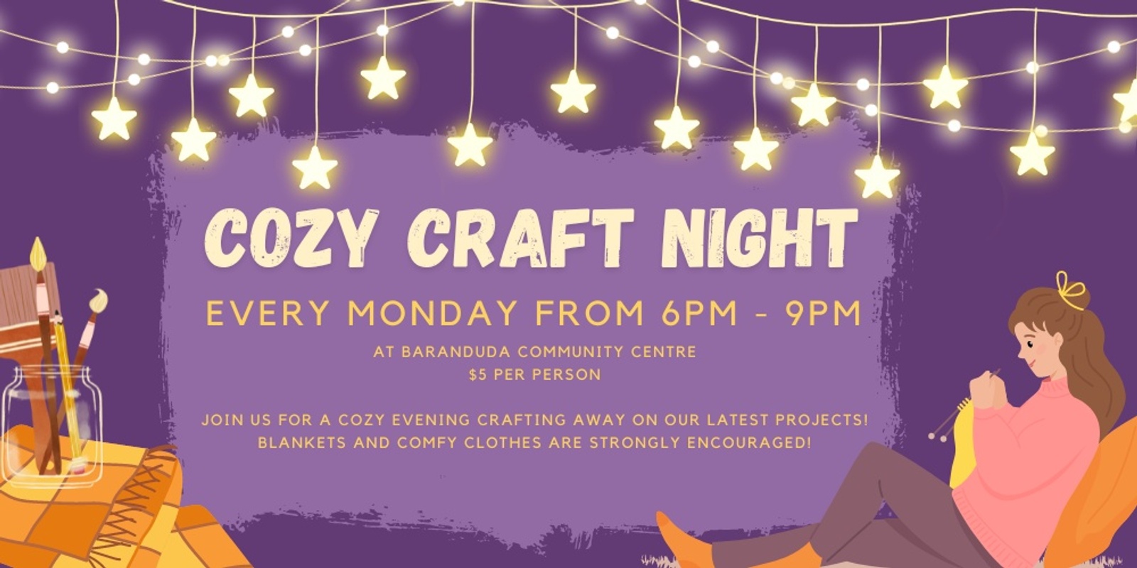 Banner image for Cozy Craft Night