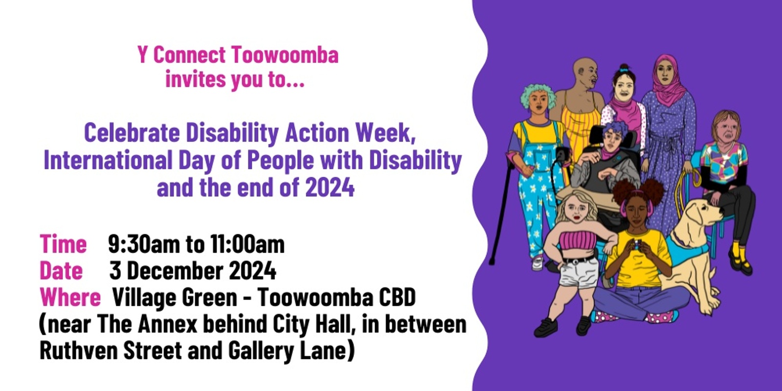 Banner image for Celebrate DAW, IDPwD and end of 2024