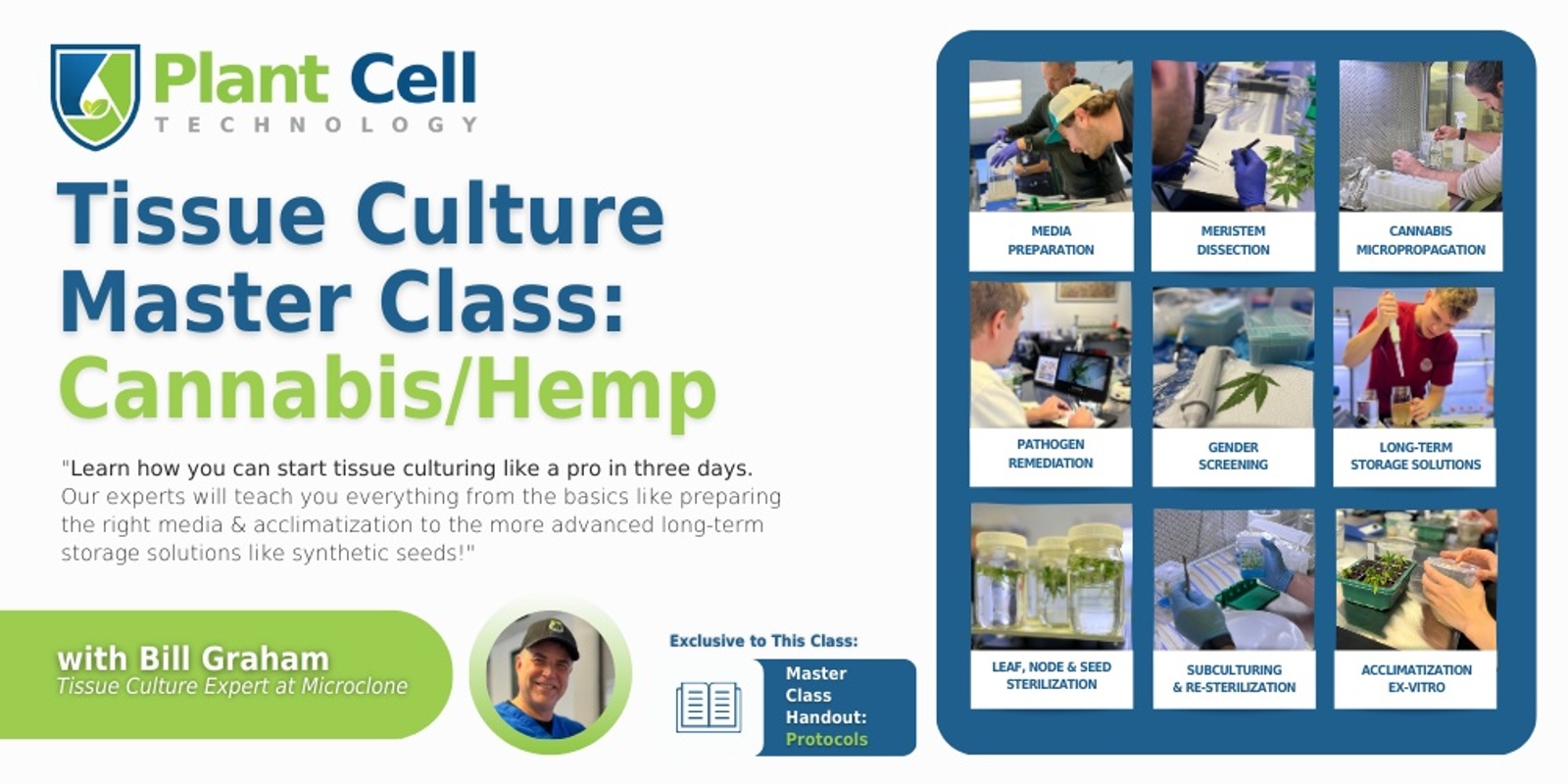 Banner image for Tissue Culture Master Class: Cannabis/Hemp