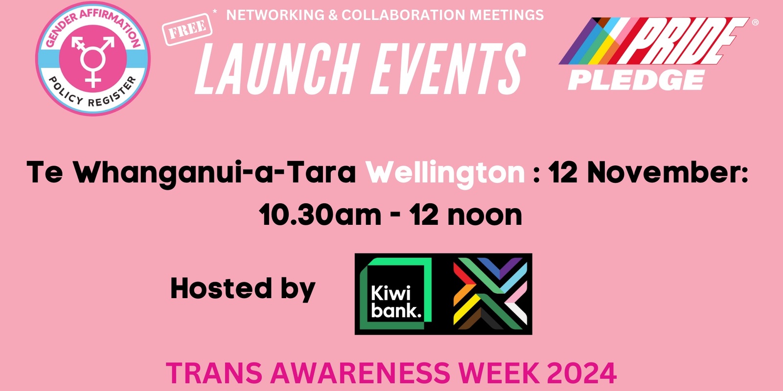 Banner image for Wellington November Networking & Collab Meeting : Gender Affirmation Policy Register LAUNCH!