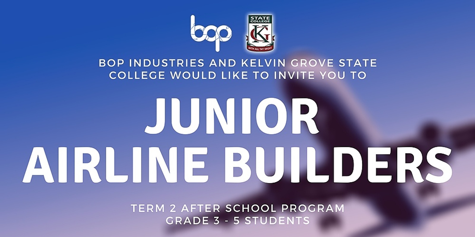 Banner image for KGSC Junior Airline Builders - Term 2 After School Program