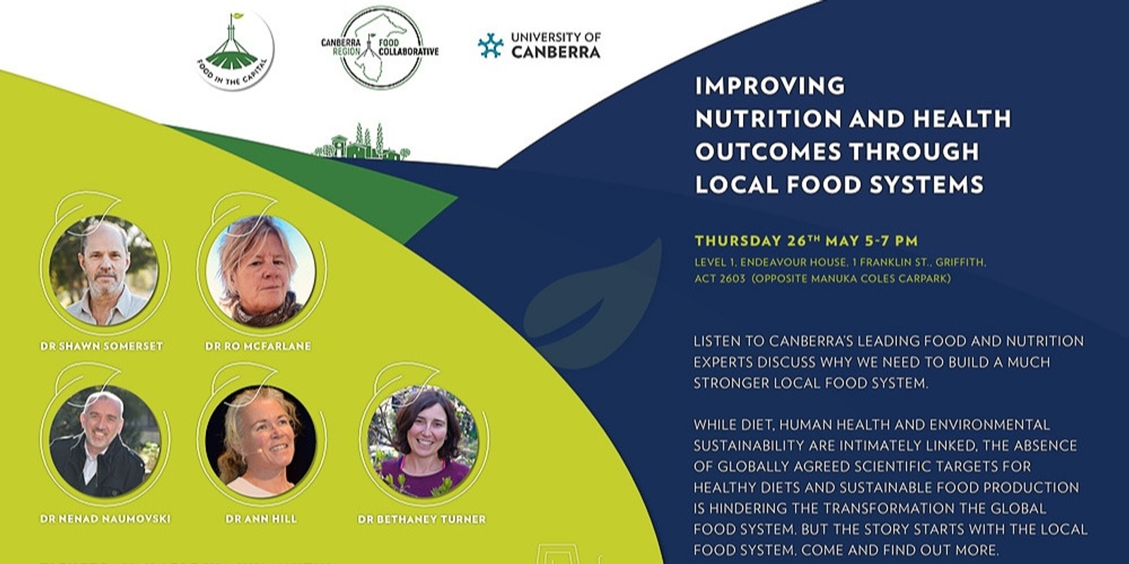 Banner image for Improving nutrition and health outcomes through local food systems 