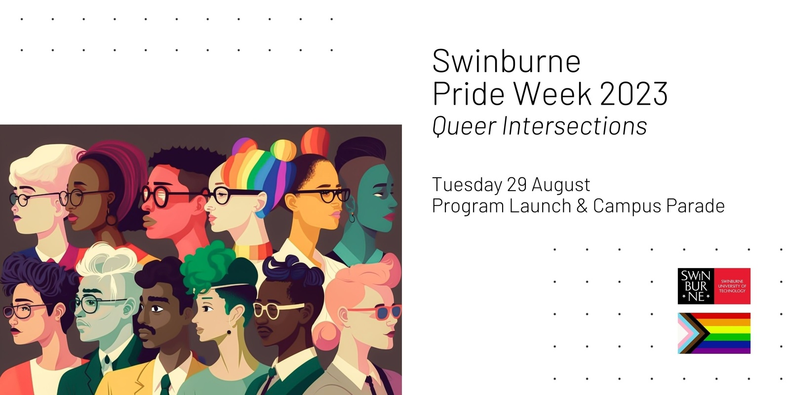 Banner image for Swinburne Pride Week 2023 Program Launch and Campus Parade