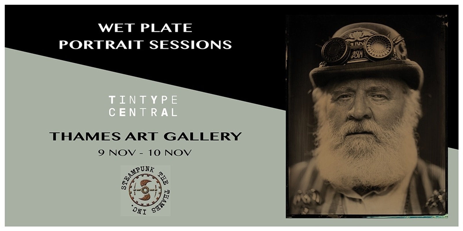 Banner image for Thames Steampunk Festival: Wet Plate Portrait Sessions