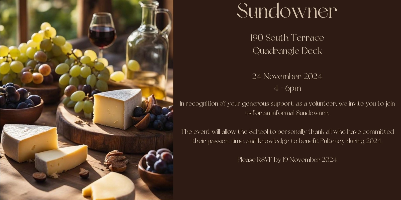 Banner image for Volunteer Sundowner 