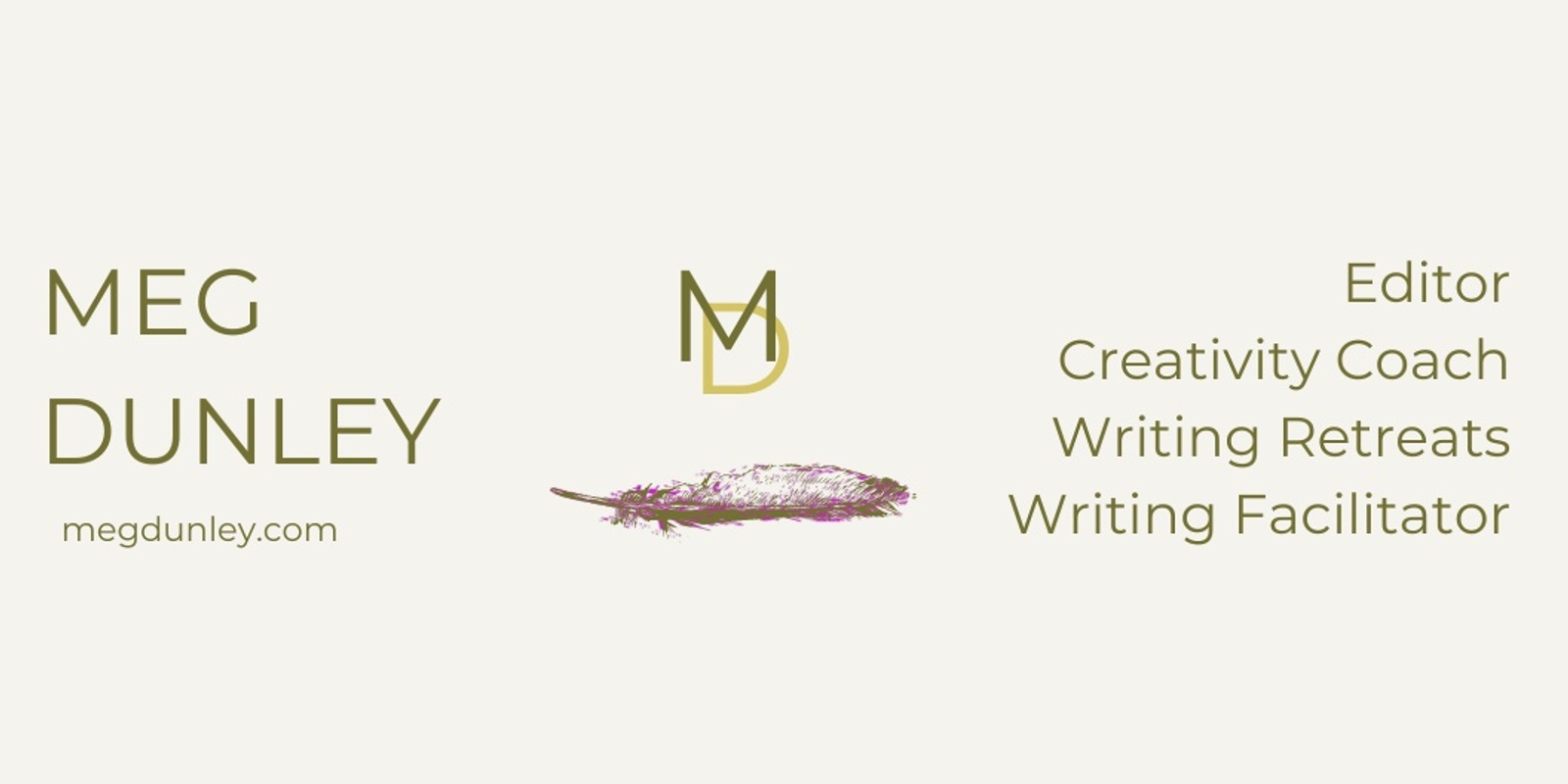 Meg Dunley, Creativity Coach's banner